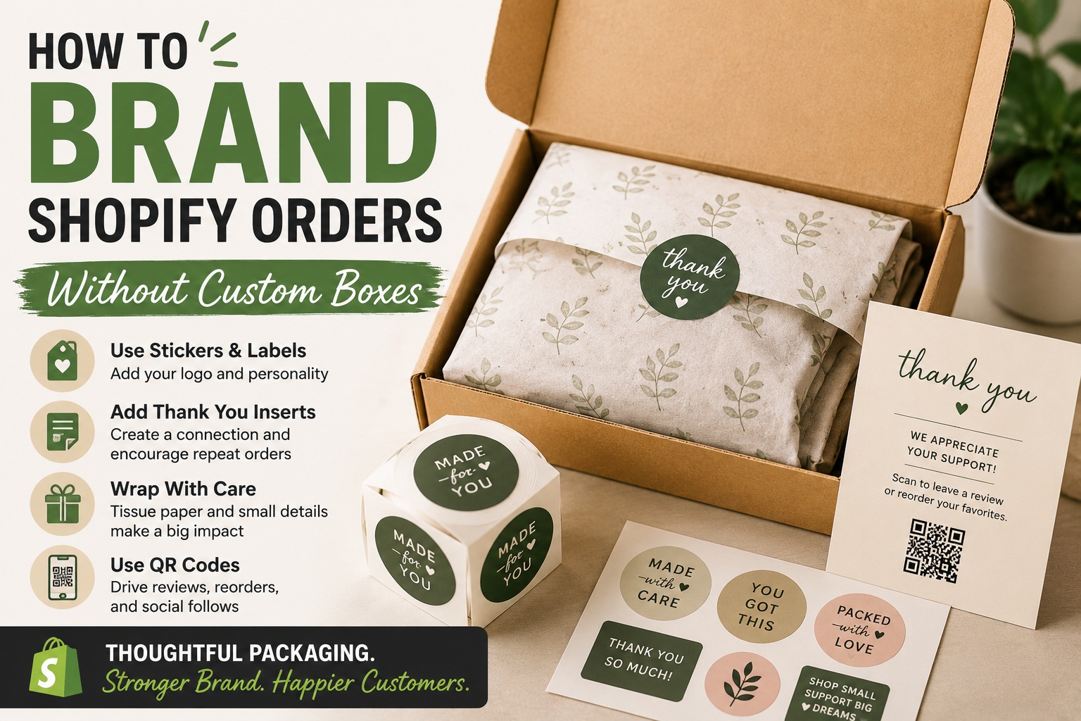 How to Brand Shopify Orders Without Custom Boxes